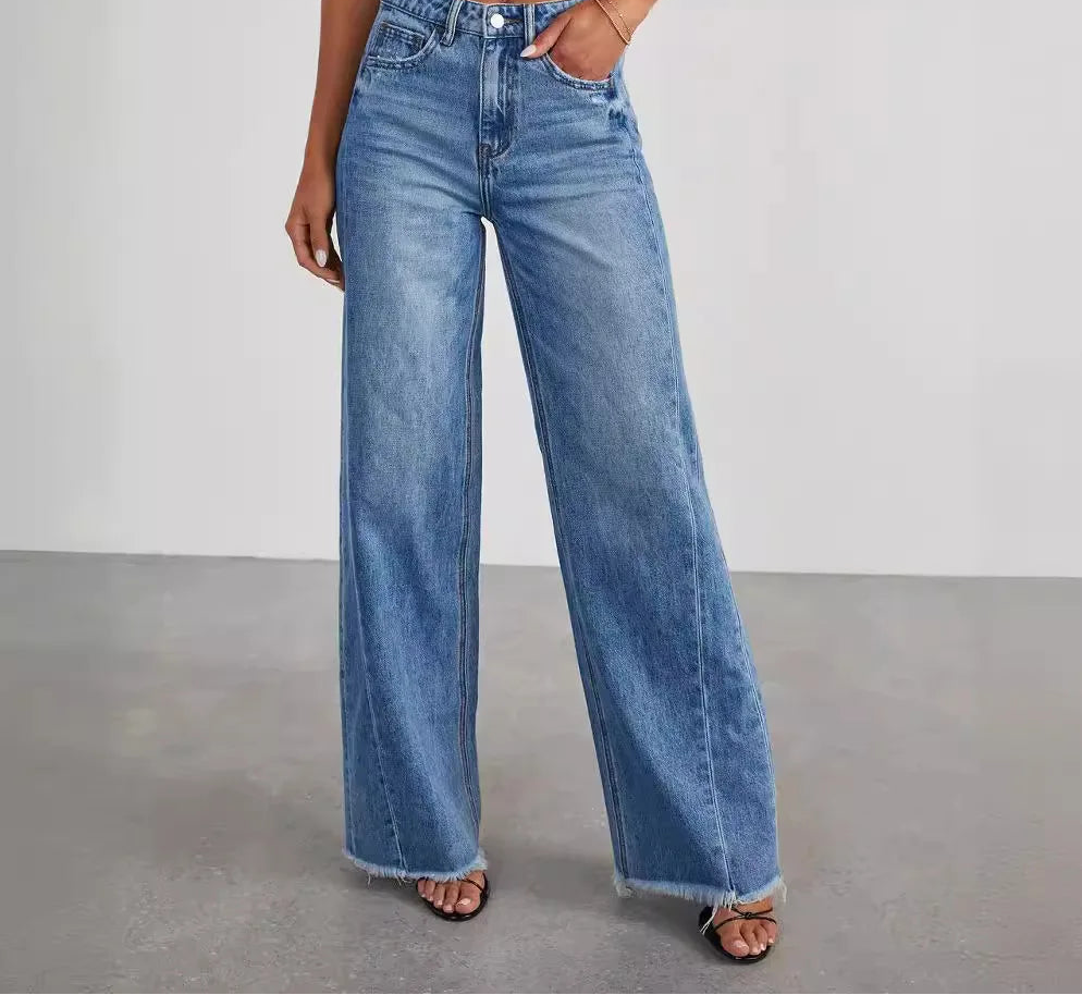 Wide-leg Side Seam Stitch and Jeans