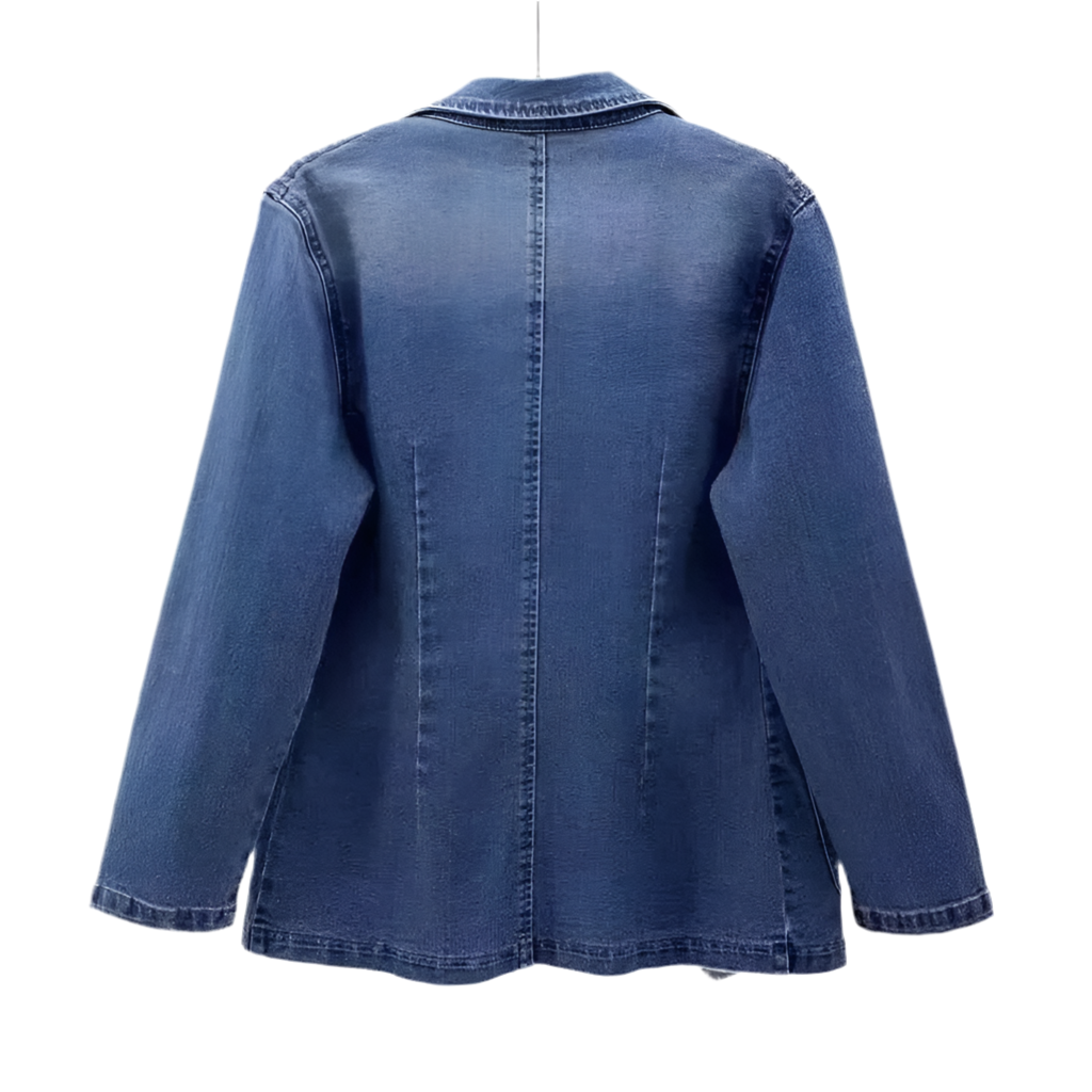 Denim Single Button Jacket