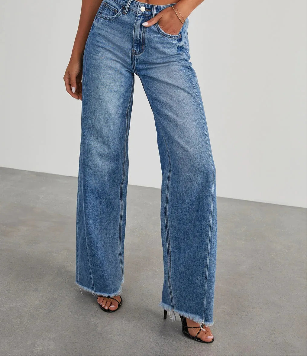 Wide-leg Side Seam Stitch and Jeans