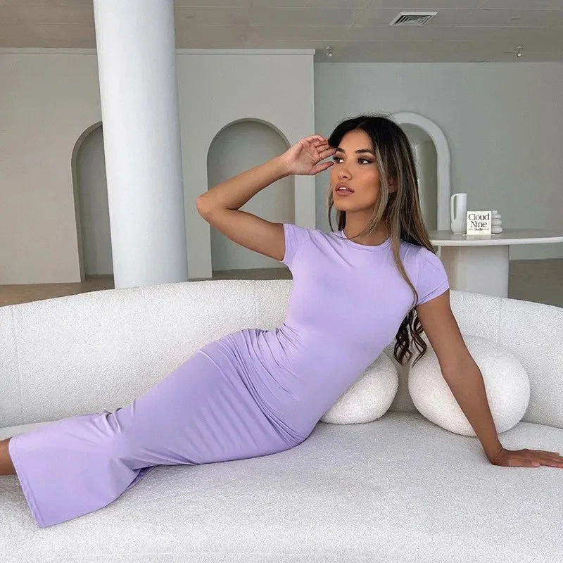 Women's Slim Short Sleeve Dress