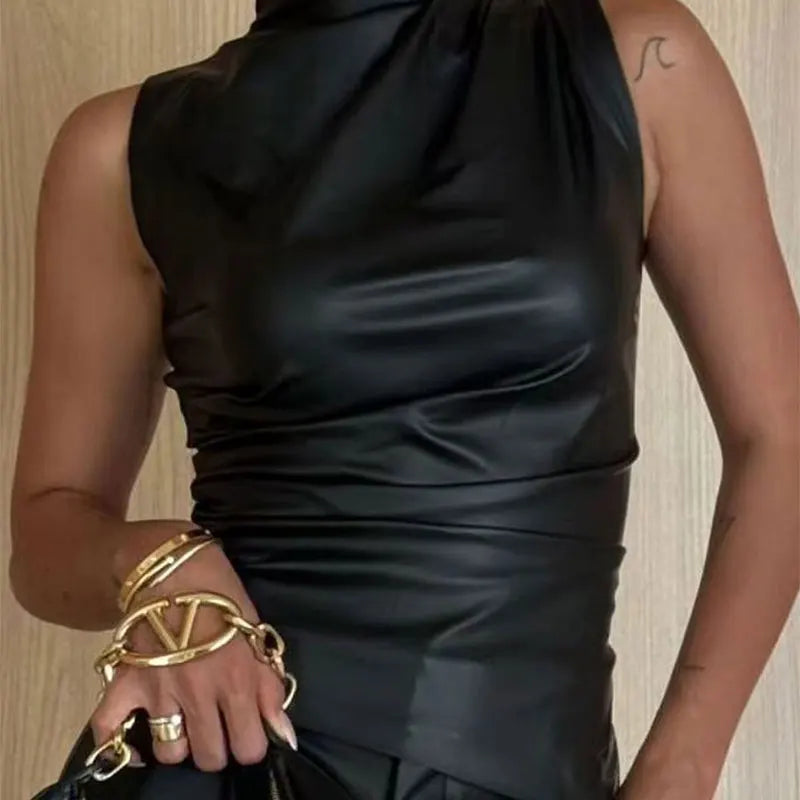 Women's Sleeveless Solid Bodycon Tank
