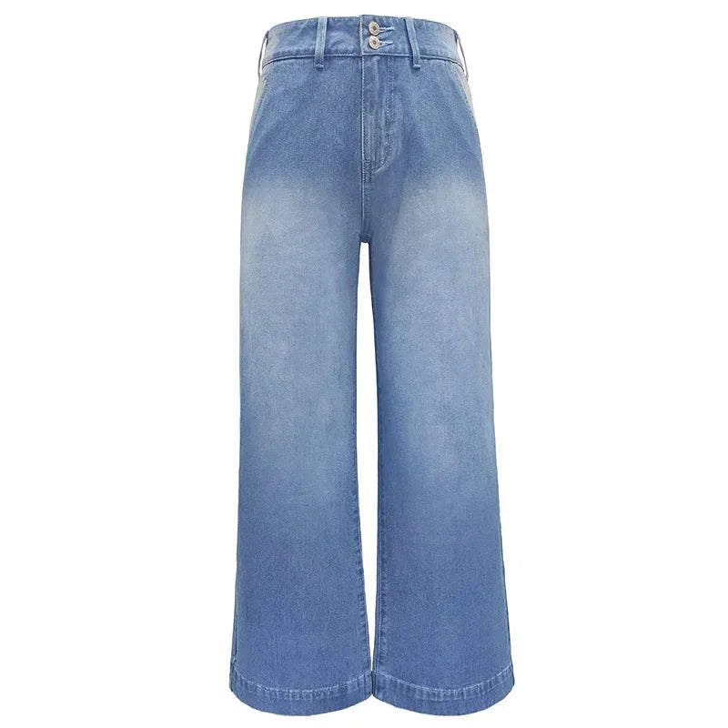 High Waist Loose Wide-leg Pants