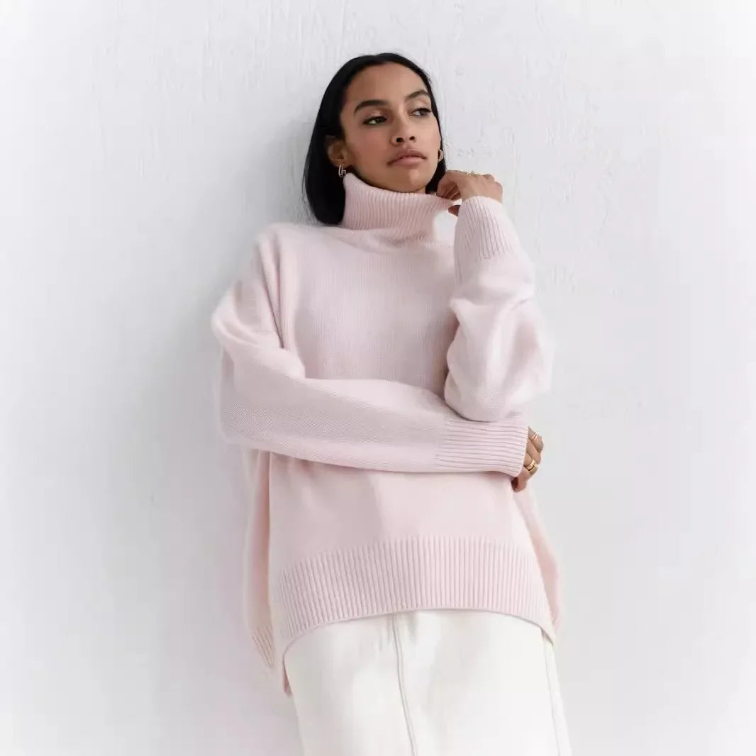 Light Turtleneck Knit Sweater