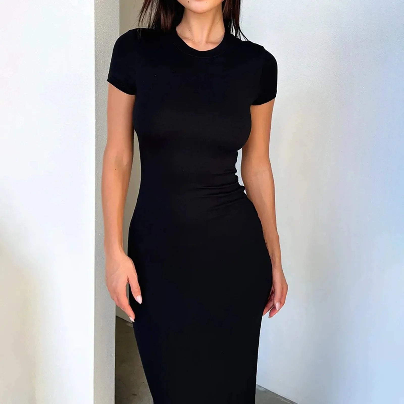 Women's Slim Short Sleeve Dress