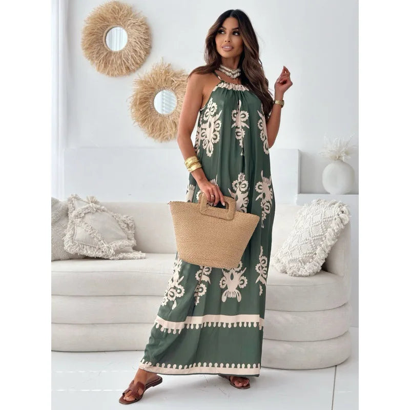 Print Spaghetti Strap Dress