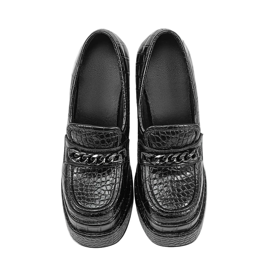 Double Platform Chunky Heels