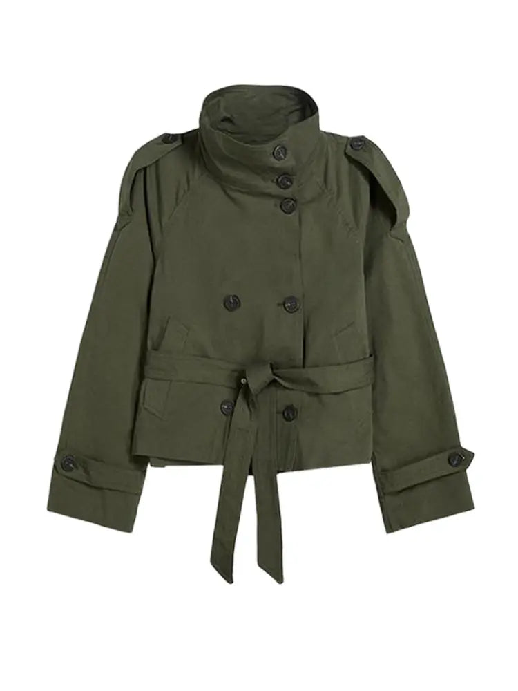 Stand Collar Trench Coat