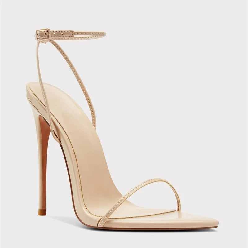 MD Summer Pointed Toe Thin Heel Sandals