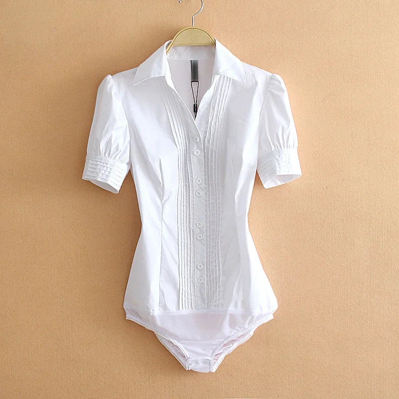 White Bodysuit Blouse