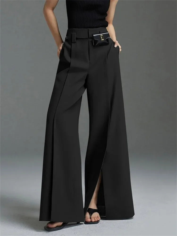 Flare Leg Suit Pants