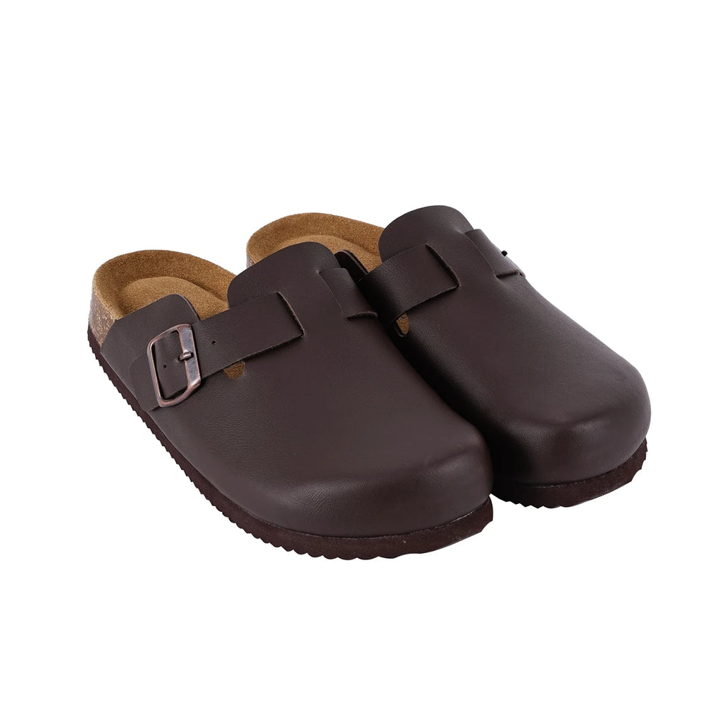 Women's Leather Clog Slides