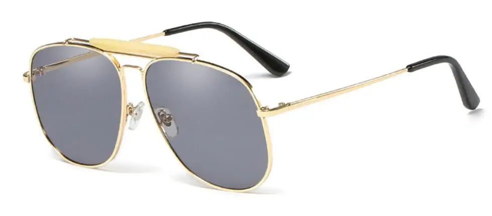 Oversized Pilot Lens Sunglasses
