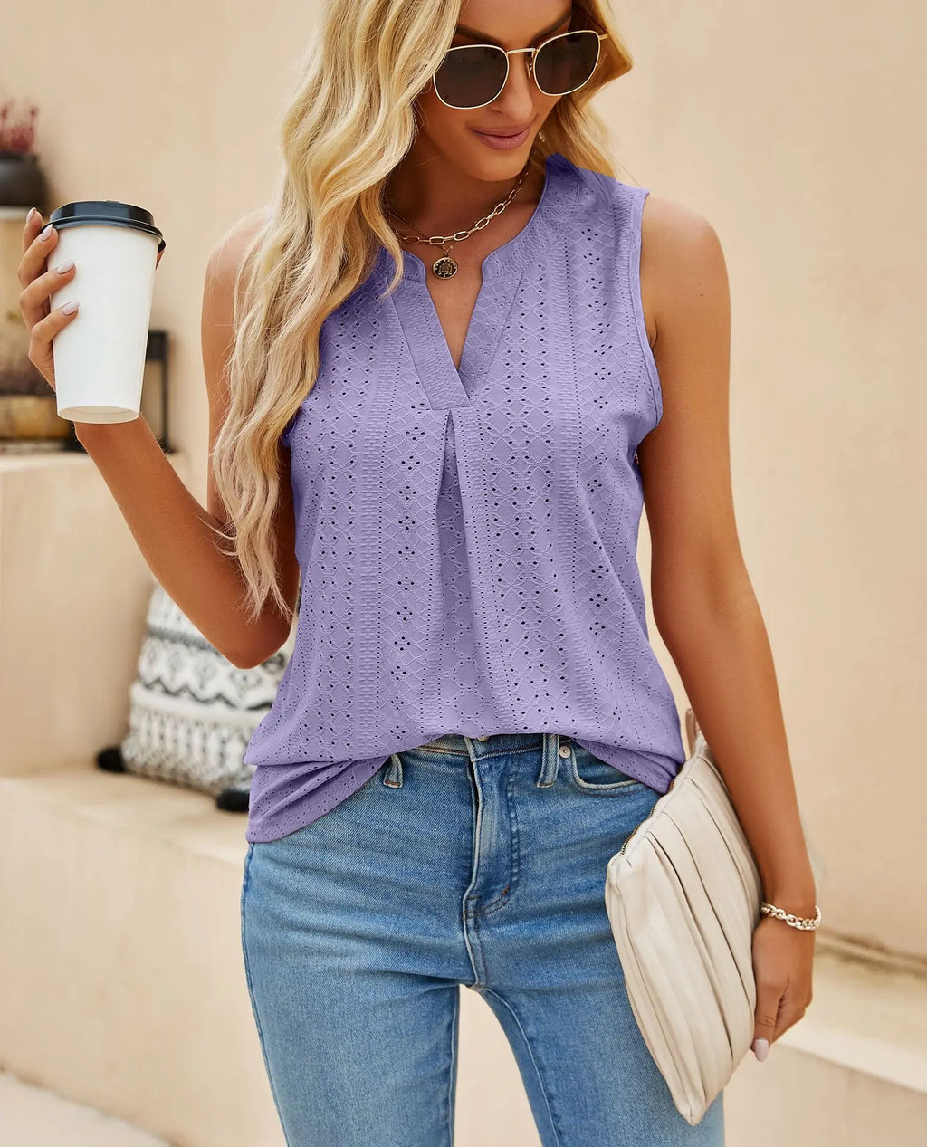 Women's Light V-neck Tank