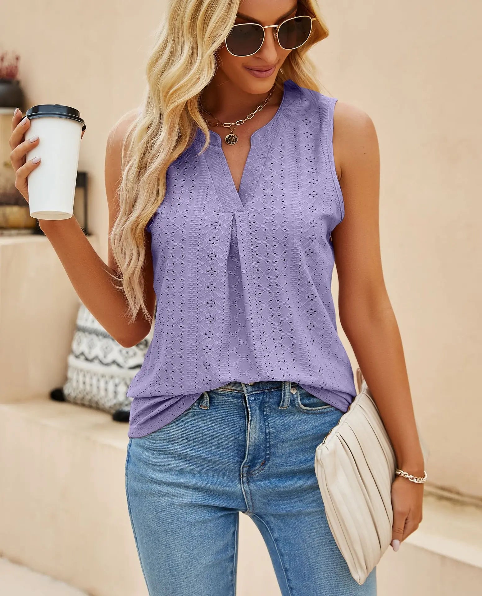 Women's Light V-neck Tank