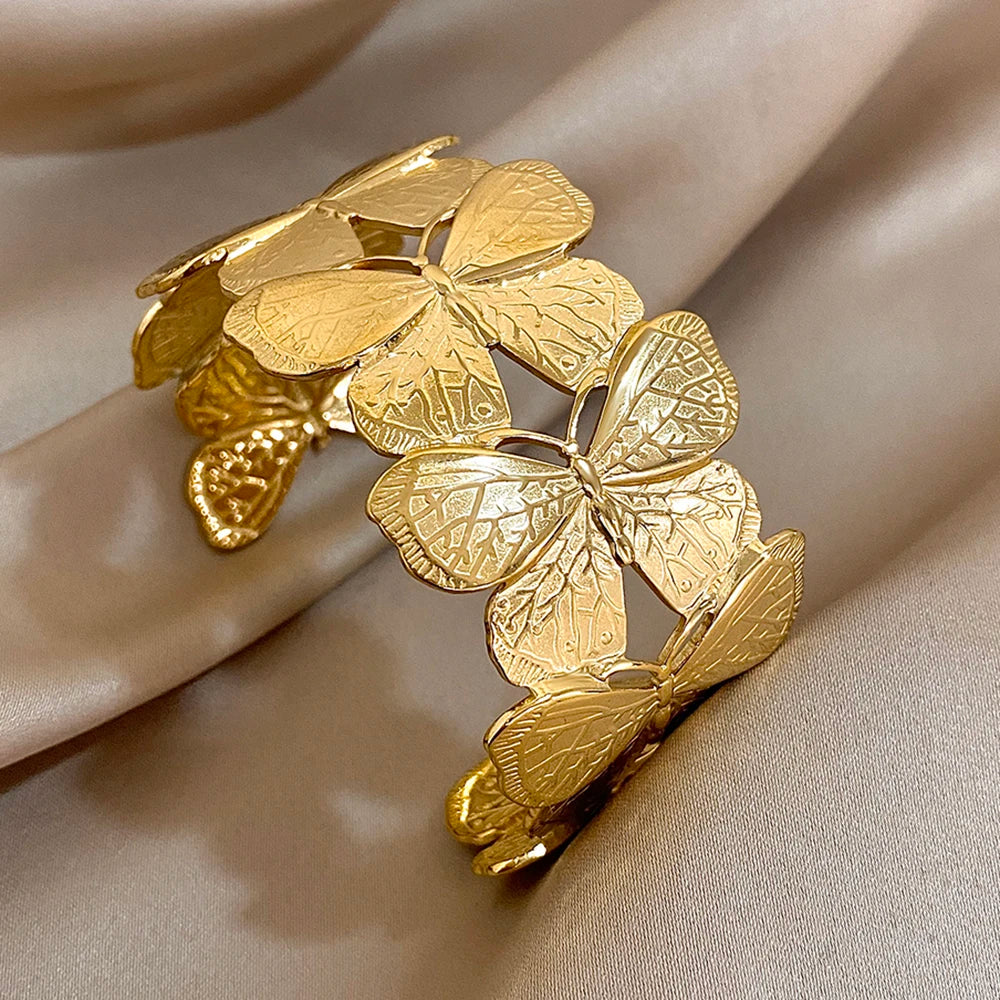 Butterfly Open Cuff Bangle