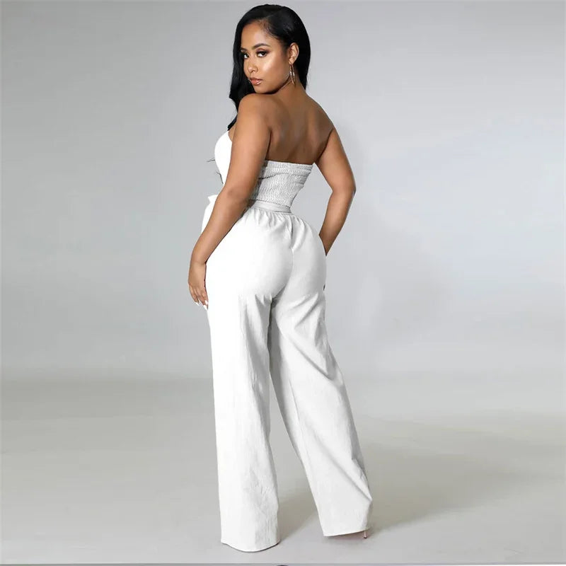 Wide Leg Off The Shoulder Romper