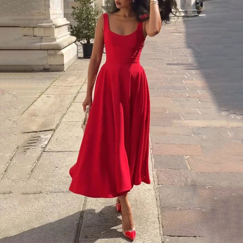A-line Halter Dress