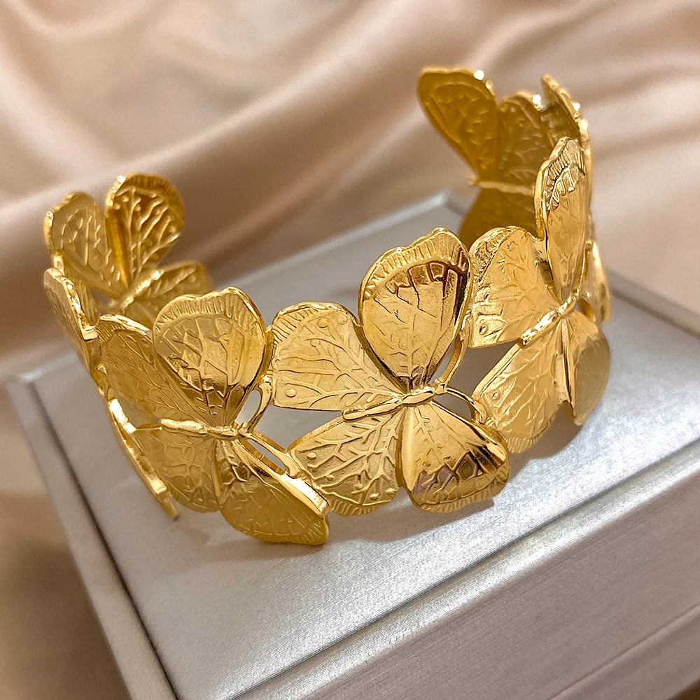 Butterfly Open Cuff Bangle