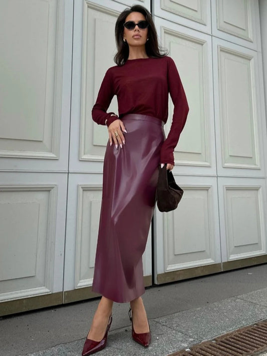 High Waist Long Long Skirt