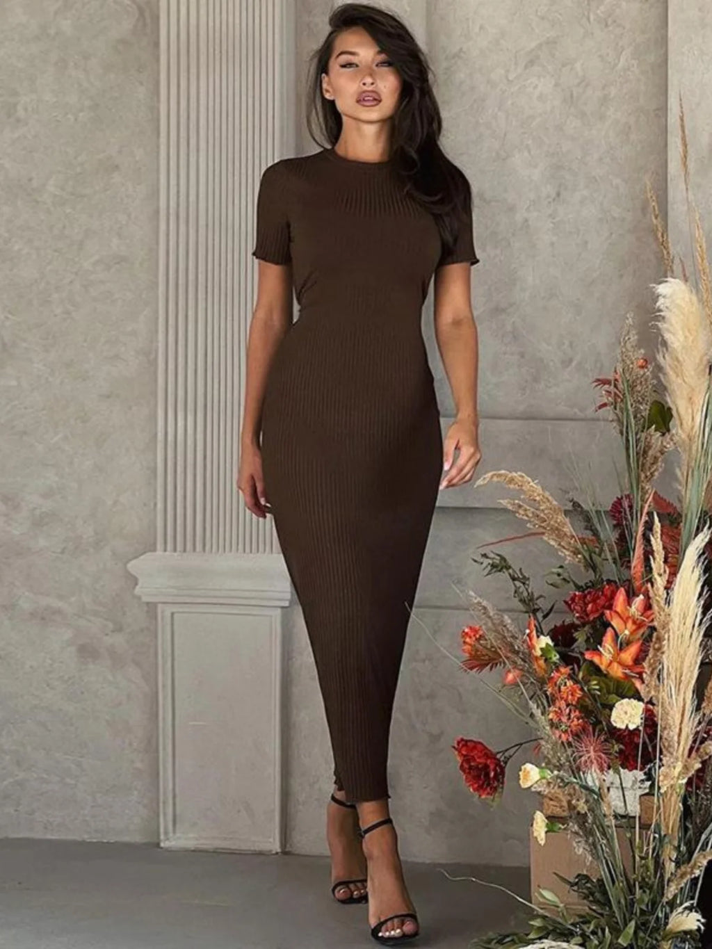 Slim Fit High Waist Dress