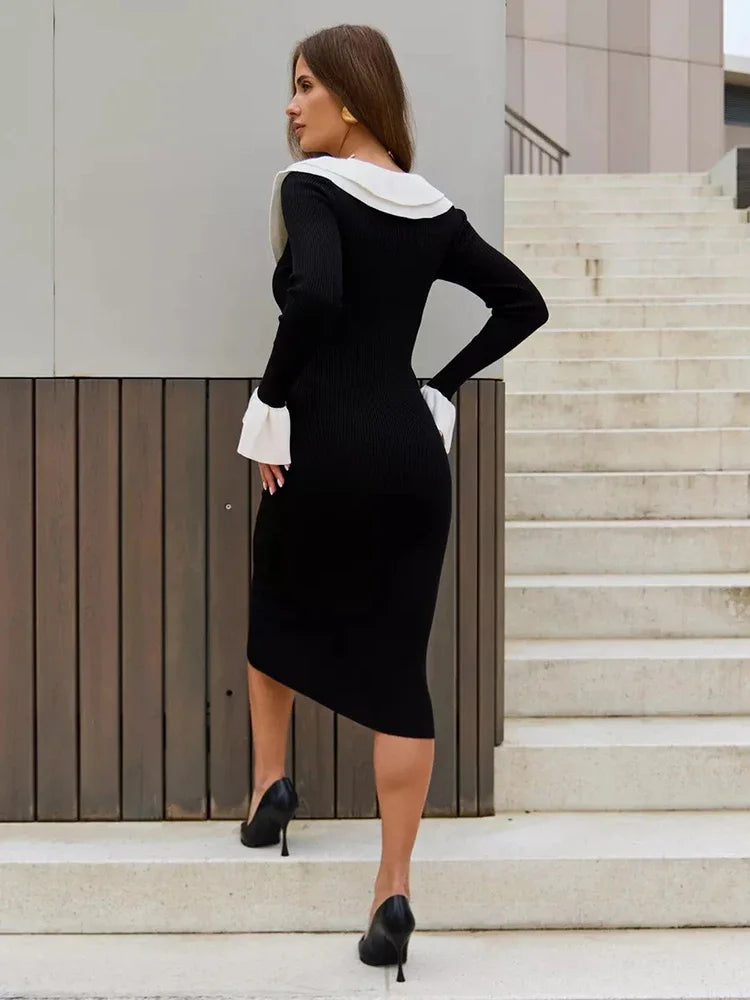 New Knitted Bodycon Sweater Dress