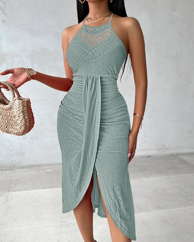 Trendy Women's Sleeveless  Skirt Dress