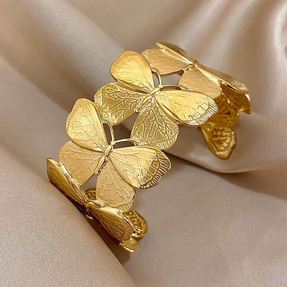 Butterfly Open Cuff Bangle