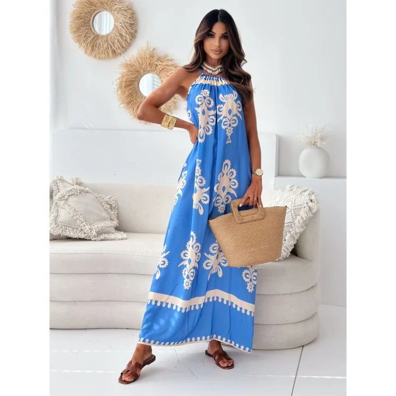 Print Spaghetti Strap Dress