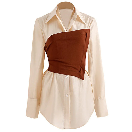 Slimming Corset Long Sleeve Shirt