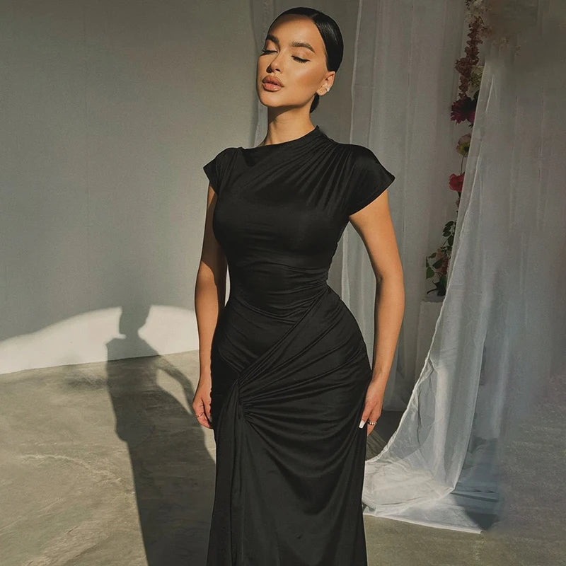 High Waist Long Maxi Dress