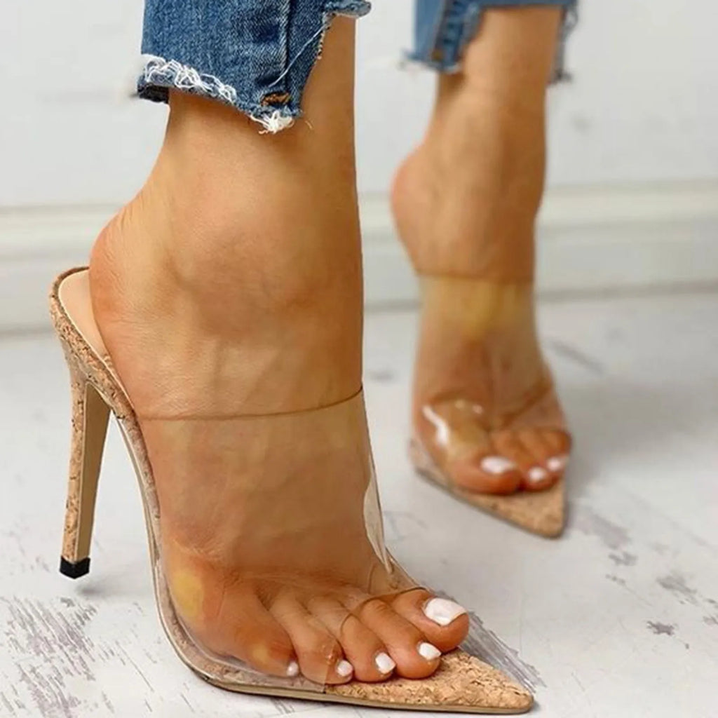 Women’s Pointed Toe Transparent Sandals