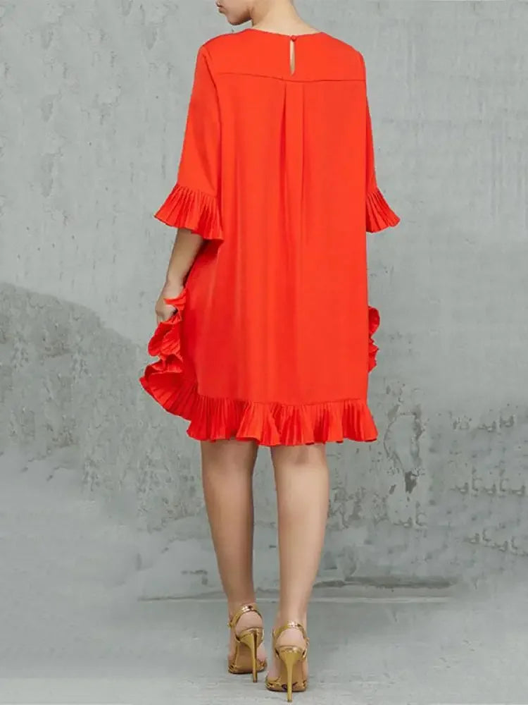 Women's Casual Midi Shirt Dress