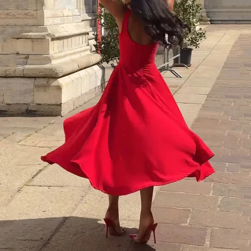 A-line Halter Dress