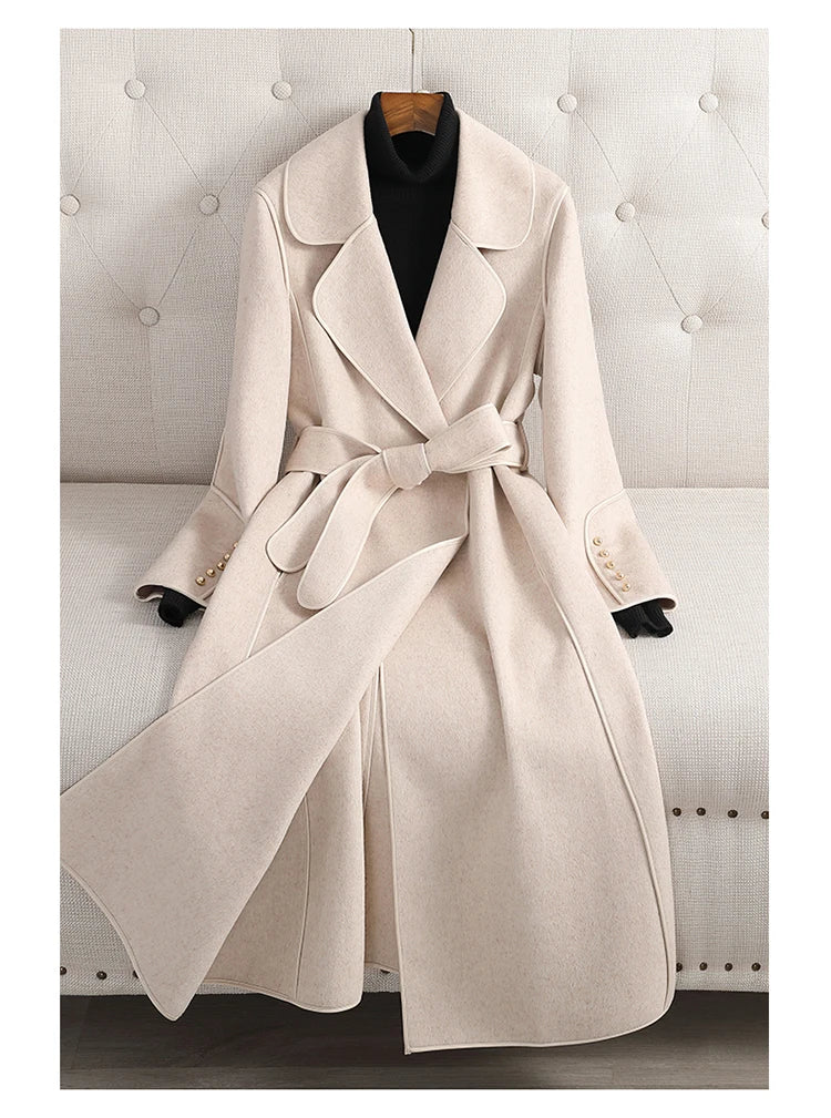 Long Double Sided Wool Coat