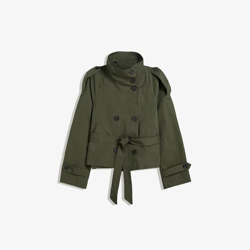 Stand Collar Trench Coat
