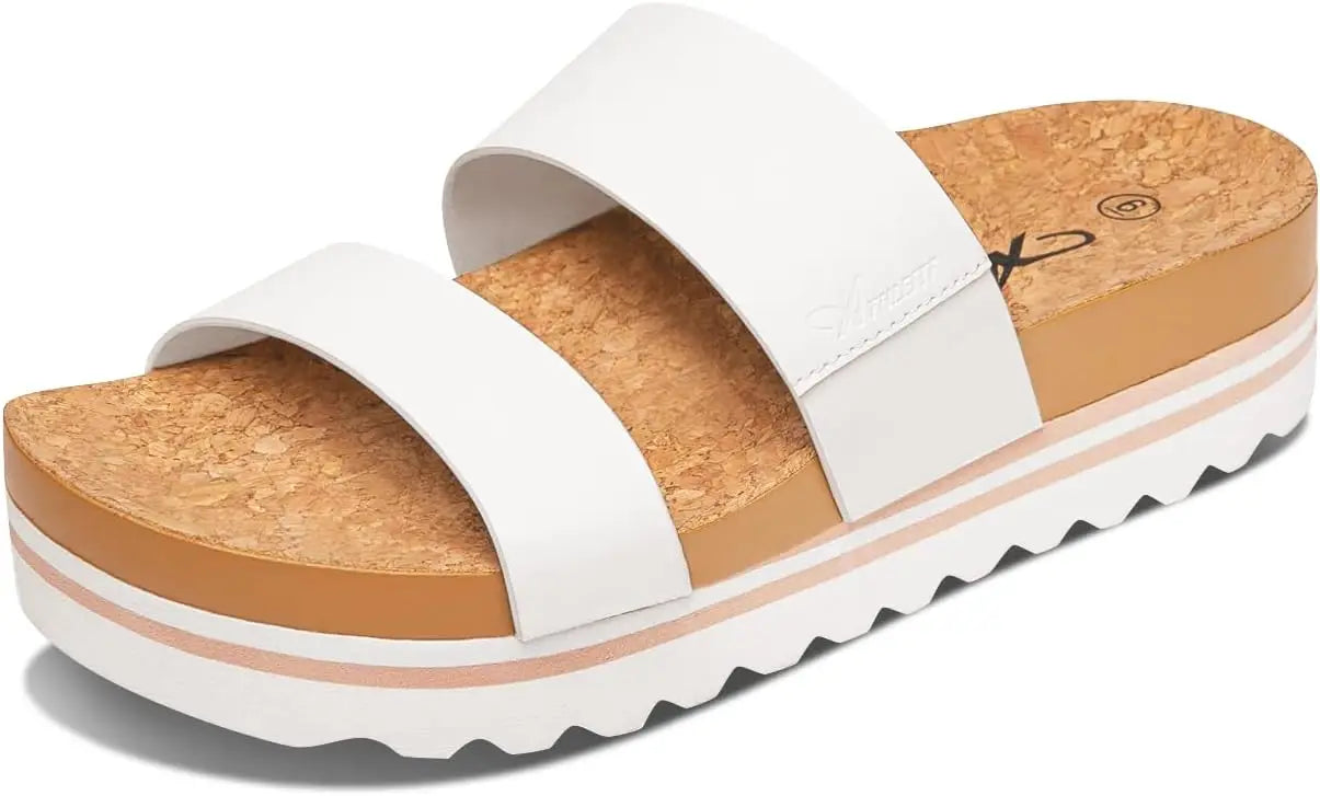 Vegan Leather Platform Sandals