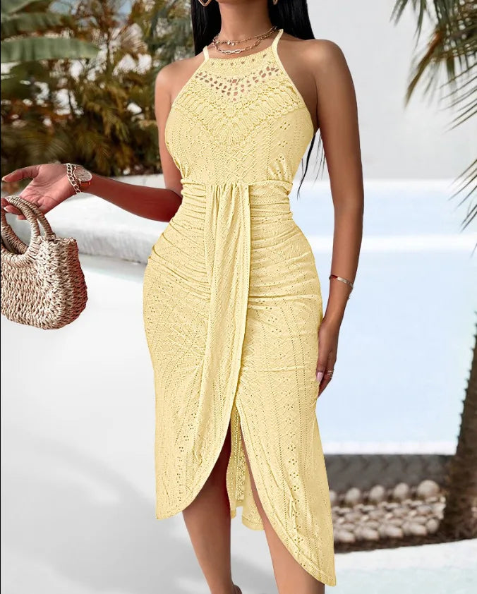 Trendy Women's Sleeveless  Skirt Dress