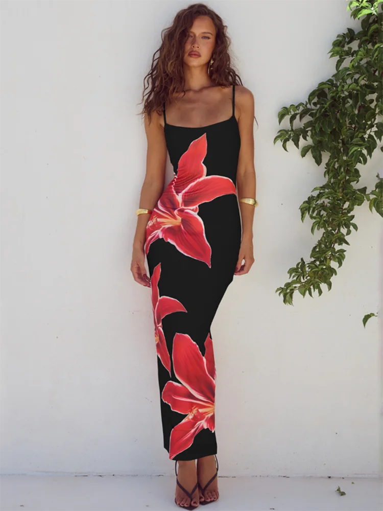 Floreal Print Long Dress