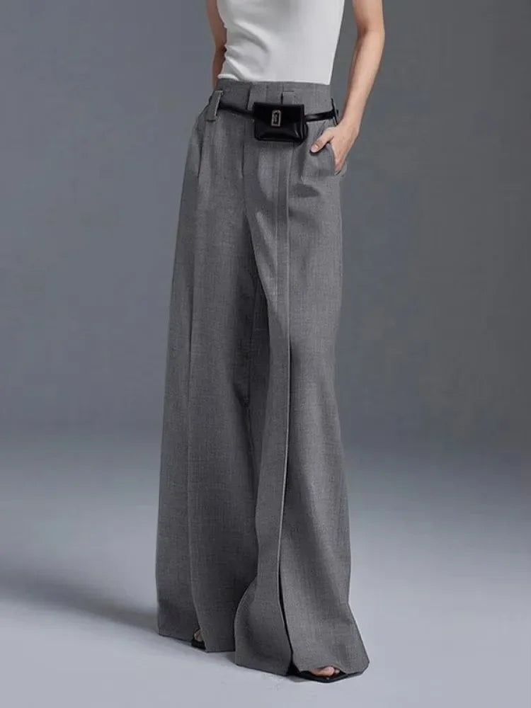 Flare Leg Suit Pants