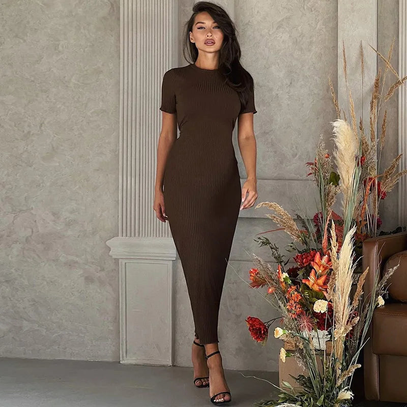 Slim Fit High Waist Dress