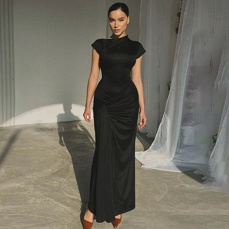 High Waist Long Maxi Dress