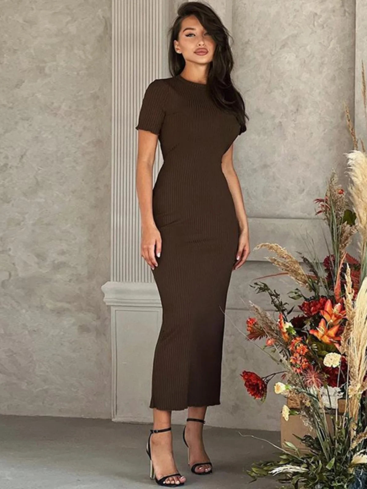 Slim Fit High Waist Dress