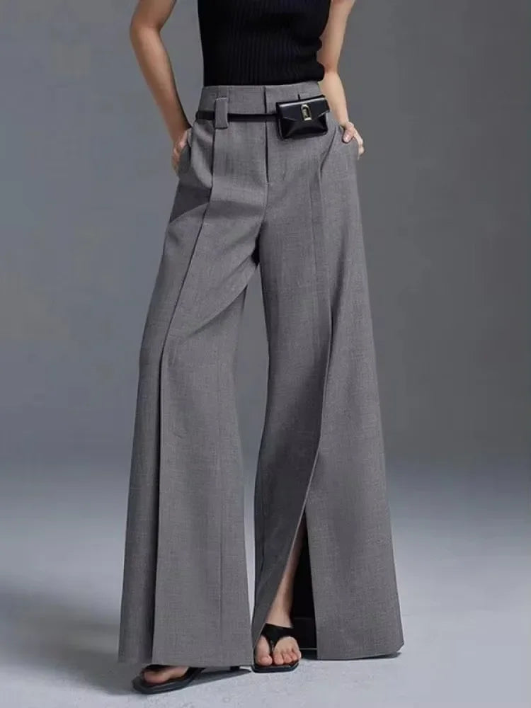 Flare Leg Suit Pants