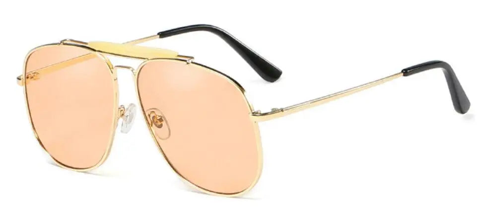 Oversized Pilot Lens Sunglasses