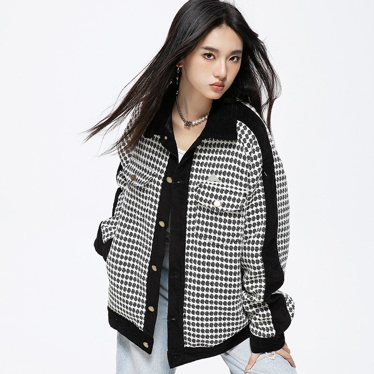 Patchwork Collar Jacket