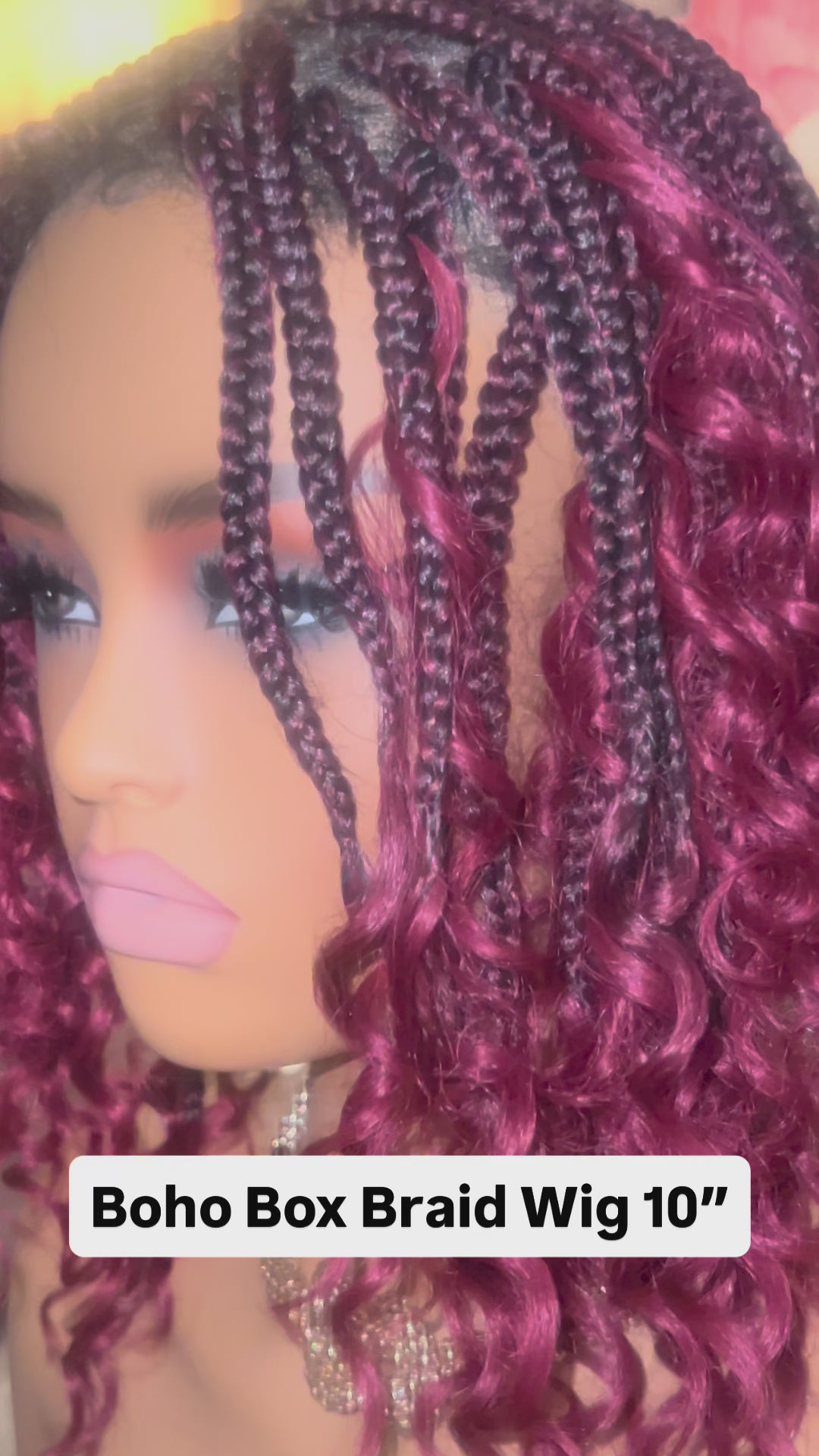 Boho Box Braid Wig 10”